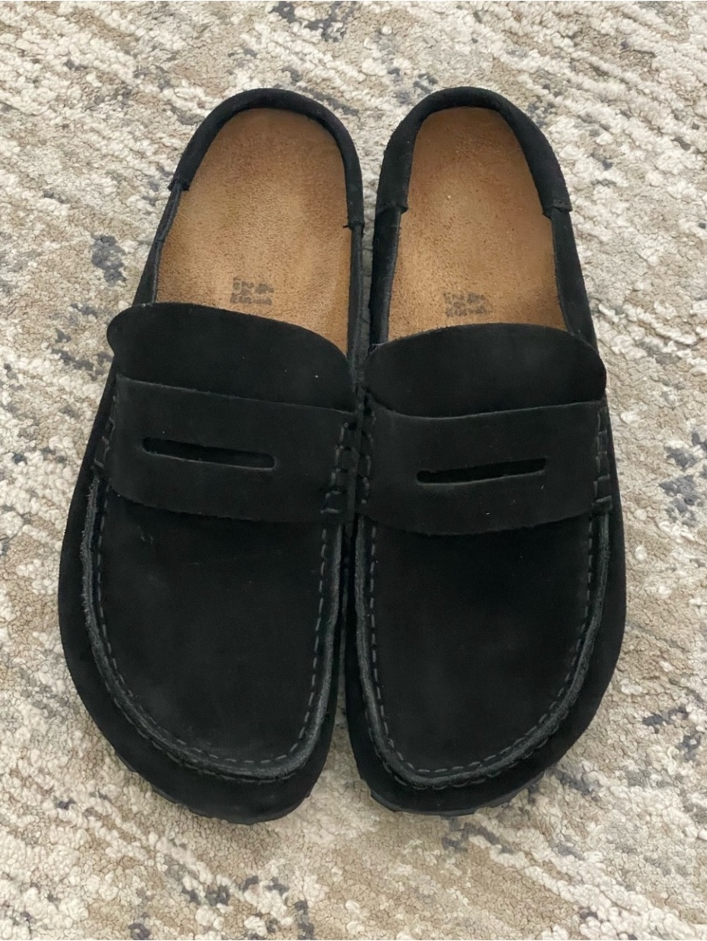 Birkenstock Naples Clog Black Suede Size 41